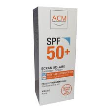 Acm Ecran Solaire Spf 50+ Visage - Peaux Photosensibles parapharmacie marrakech en ligne Beauté et Visage Solaires - Anti-taches