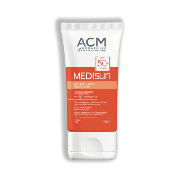 Acm Medisun Gel Ecran Matifiant spf50+ 40ml parapharmacie marrakech en ligne Soins solaires