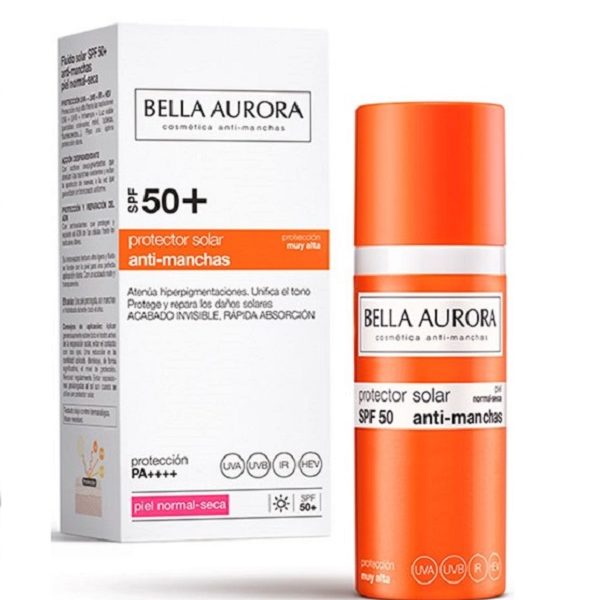 Bella Aurora ecran Spf 50 Peaux norm-seches 50 ml parapharmacie marrakech en ligne Soins solaires