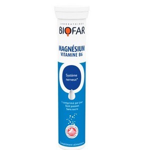 Biofar Magnesium Vitamine B6 - Equilibre Neuro-Musculaire (20 Comp) parapharmacie marrakech en ligne Compléments alimentaires Stress et sommeil