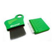 Biostop Contrepoux Peigne poux métallique avec loupe + brosse de nettoyage intégrée parapharmacie marrakech en ligne Cheveux Soins - Traitement cheveux