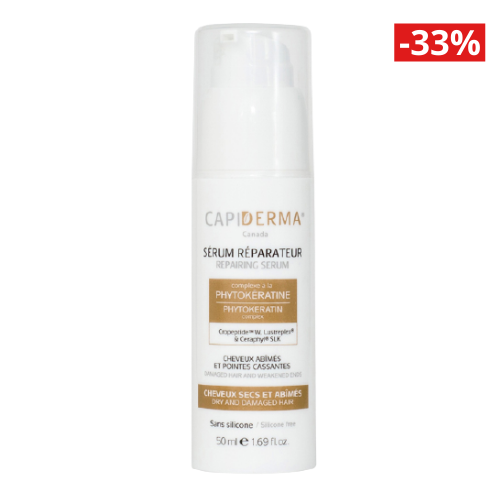 Capiderma Sérum Réparateur Cheveux secs  et Abîmés 50 ml parapharmacie marrakech en ligne Cheveux