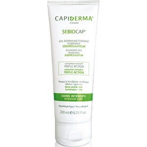 Capiderma sebiocap gel dermo-nettoyant pour peaux à tendance acnéique 200 ML parapharmacie marrakech en ligne Beauté et Visage Soin visage : Type de peau