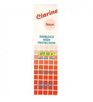 Clarine crème solaire IP50+ à la vitamine c (Opaque) parapharmacie marrakech en ligne Sante et Bien Etre
