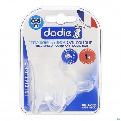 Dodie tétine ini 3 vitesse anti-colique debit 3 parapharmacie marrakech en ligne Maman Bébé