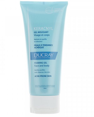 Ducray Keracnyl Gel Moussant (200 ml) parapharmacie marrakech en ligne Beauté et Visage Soin visage : Type de peau