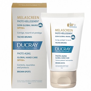 Ducray Melascreen Photo-Aging soin global mains Spf50+ 50 ml parapharmacie marrakech en ligne Corps