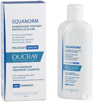 Ducray Squanorm Shampooing Traitant Pellicules Grasses (200 ml) parapharmacie marrakech en ligne Cheveux Soins - Traitement cheveux