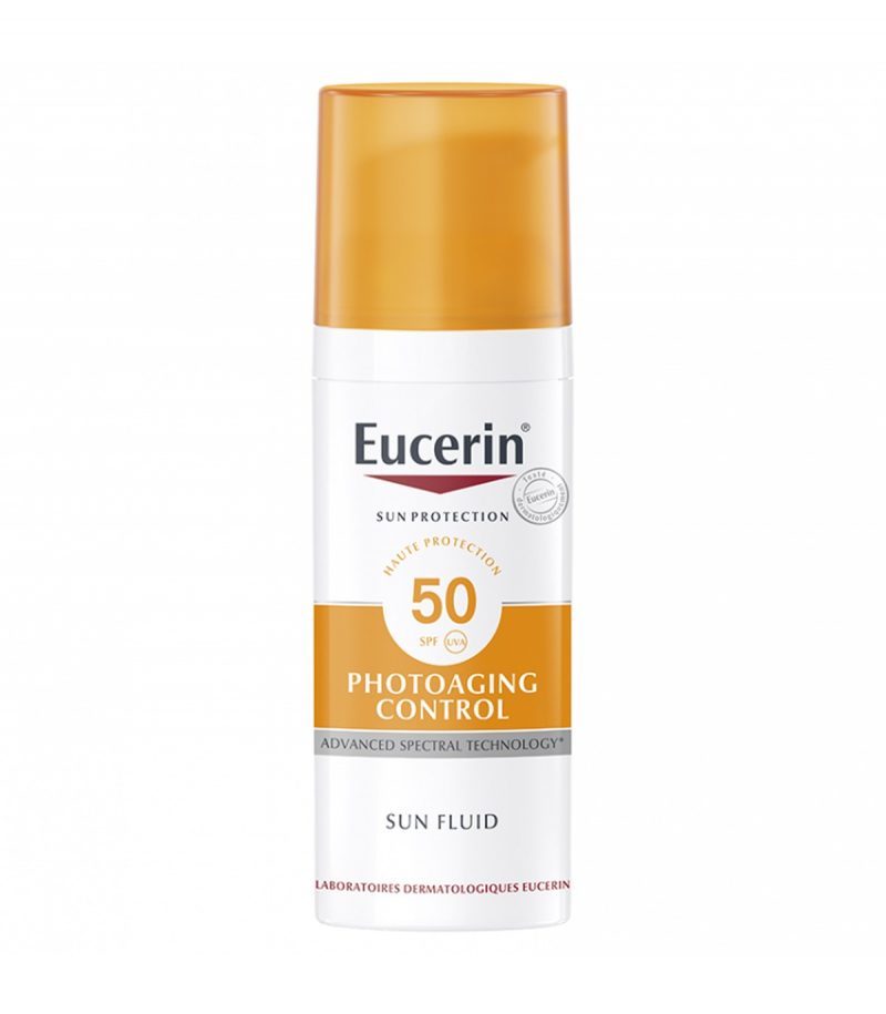 Eucerin sun fluide anti-age 50ml parapharmacie marrakech targa Soins solaires