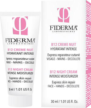 FIDERMA B12 crème nuit Hydratant Intense 30 ml parapharmacie marrakech en ligne Beauté et Visage Hydratants - Nourrissants