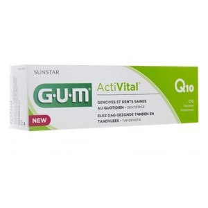 G.U.M Activital Q10 Dentifrice (Gencives et dents saines au quotidien) 75ml parapharmacie marrakech en ligne Corps