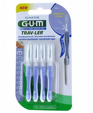 GUM Trav-Ler 4 brossettes (0.6 mm) parapharmacie marrakech en ligne Corps