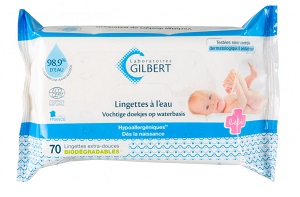 Gilbert Lingettes Bébé à l’Eau Biodégradables – 70 lingettes parapharmacie marrakech en ligne Maman Bébé Change