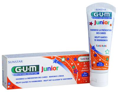 Gum Dentifrice Junior 3904 - 7 Ans et Plus Tutti-Frutti 50ml parapharmacie marrakech en ligne Maman Bébé Toilette Bebe