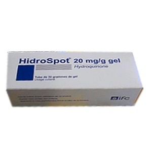 Hidrospot 20 mg/g Gel hydroquinone 30 g parapharmacie marrakech en ligne Taches brunes - Dépigmentation - Eclaircissement Eclaicissement de la peau - Hyperpigmentation