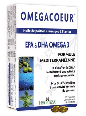 Holistica Omegacoeur 60 capsules parapharmacie marrakech en ligne Compléments alimentaires