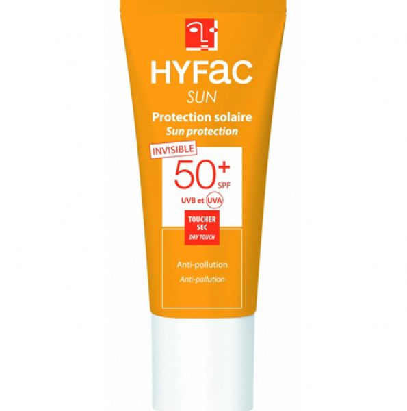 Hyfac creme solaire invisible spf50+ 40ml parapharmacie marrakech en ligne Soins solaires