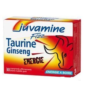 Juvamine Ginseng+ taurine Effervescent sans sucre (30 comprimés) parapharmacie marrakech en ligne Compléments alimentaires