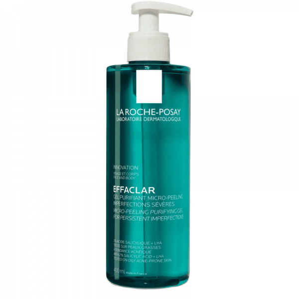 La Roche Posay EFFACLAR GEL PURIFIANT MICRO PEELING 400ml parapharmacie marrakech en ligne Beauté et Visage