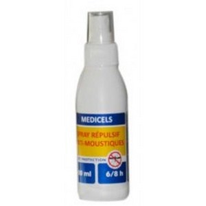 MEDICELS spray répulsif anti-moustiques 6-8H (100 ml) parapharmacie marrakech en ligne Sante et Bien Etre Voyage