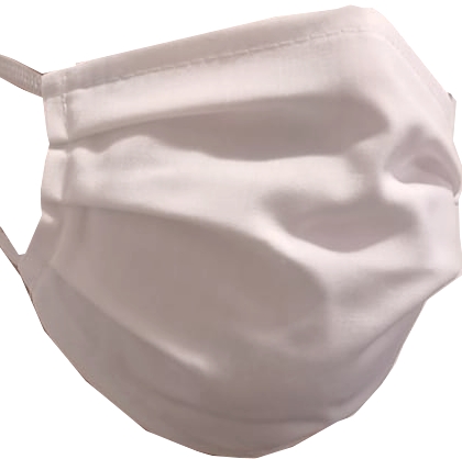 Masque Blanc 3 plis réutilisable Lavable stérilisable  en tissu imperméable boite de 5 unités parapharmacie marrakech en ligne Corps