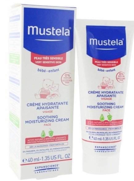 Mustela Crème Hydratante Apaisante Visage (40ml) parapharmacie marrakech en ligne Maman Bébé Soin Bebe