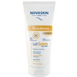 Novaskin Sunderma Lait Solaire SPF 40 parapharmacie marrakech en ligne Soins solaires Type de soin
