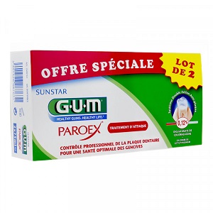Offre Special GUM Paroex Gel Dentifrice Antiplaque-Gencives 75 ML  (Lot de 2) parapharmacie marrakech en ligne Offres Spéciales Promotions/Packs