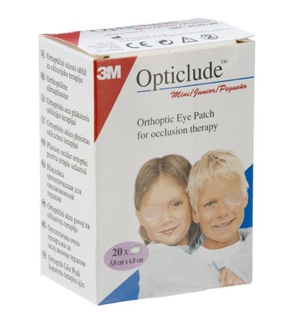 Opticlude mini/junior Patchs occlusifs de l'œil 20 pansements parapharmacie marrakech en ligne Sante et Bien Etre Matériel Médical