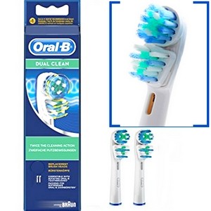 Oral-B Dual Clean 2 brossettes recharge pour brosses à dents électriques parapharmacie marrakech en ligne Corps