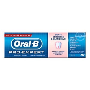 Oral-B dentifrice pro-expert dents Sensibles et Blancheur 75ml parapharmacie marrakech en ligne Corps