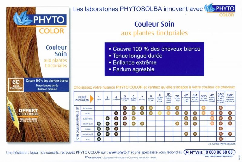 Phyto Color Crème Colorante parapharmacie marrakech targa Cheveux Coloration