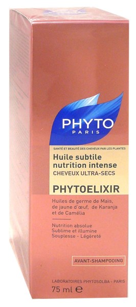 Phytoelixir huile subtile nutrition intense 75 ml parapharmacie marrakech en ligne Cheveux Cheveux Secs