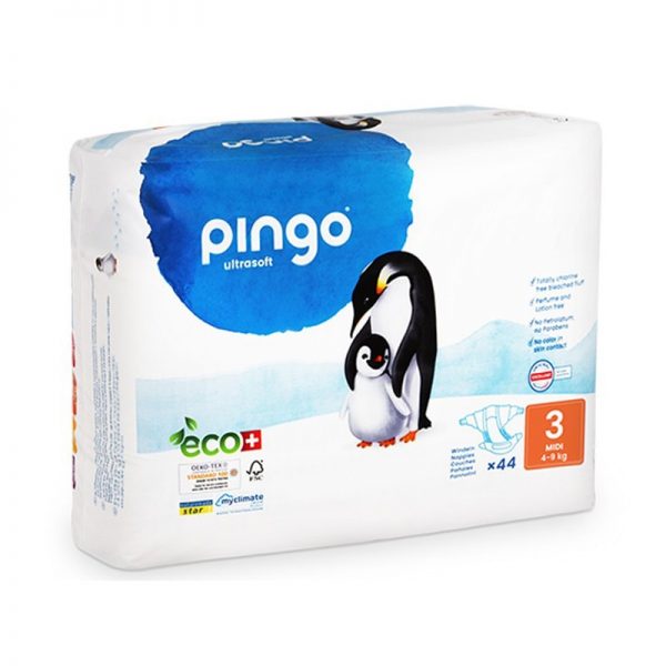 Pingo Couches Midi Taille 3 4-9kg/2*44pcs parapharmacie marrakech en ligne Maman Bébé