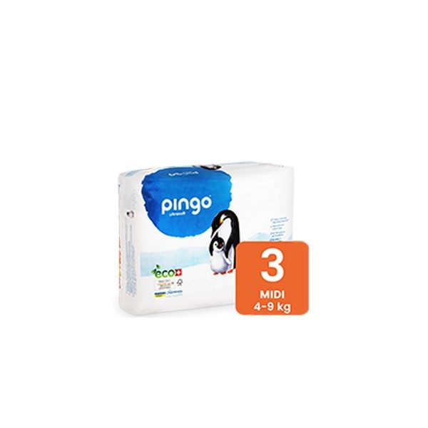 Pingo Couches Midi Taille 3 4-9kg/44pcs parapharmacie marrakech en ligne Maman Bébé