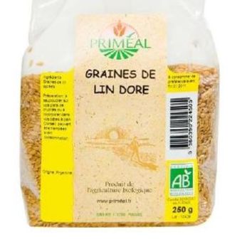 Primeal graines de lin doré 500g parapharmacie marrakech en ligne Bio – Phytoterapie Cosmetique Bio