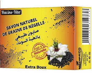 Racine Vita savon naturel de graine de nigelle 80gr parapharmacie marrakech en ligne Corps