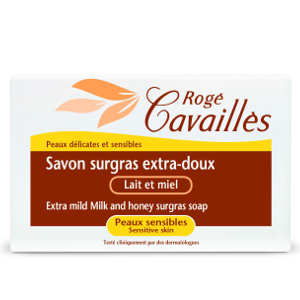 Rogé Cavailles Savon surgras Extra doux lait et miel  150 g parapharmacie marrakech en ligne Bio – Phytoterapie Cosmetique Bio