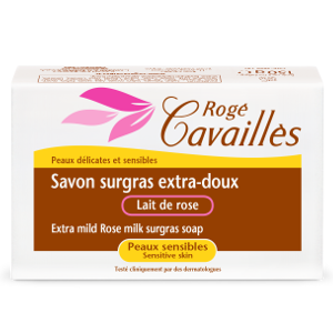 Roge cavailles Savon surgras extra doux lait de rose 150 g parapharmacie marrakech en ligne Corps