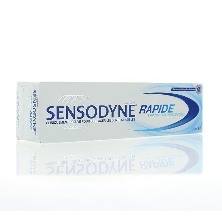 Sensodyne Rapid Dentifrice Tube 75ml parapharmacie marrakech en ligne Corps