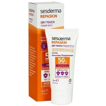 Sesderma Repaskin Dry Touch Crème Solaire Visage SPF50 50ml parapharmacie marrakech en ligne Soins solaires Protection solaires