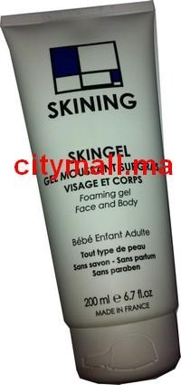Skining skin gel moussant surgras visage et corps (200 ml) parapharmacie marrakech en ligne Corps