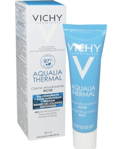 Vichy Aqualia Thermal Crème Riche HYDRATATION DYNAMIQUE Tube (30ml) parapharmacie marrakech en ligne Beauté et Visage Soin visage : Type de peau