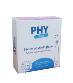 phy Sérum Physiologique (10 unidoses x 5ml) parapharmacie marrakech en ligne Maman Bébé